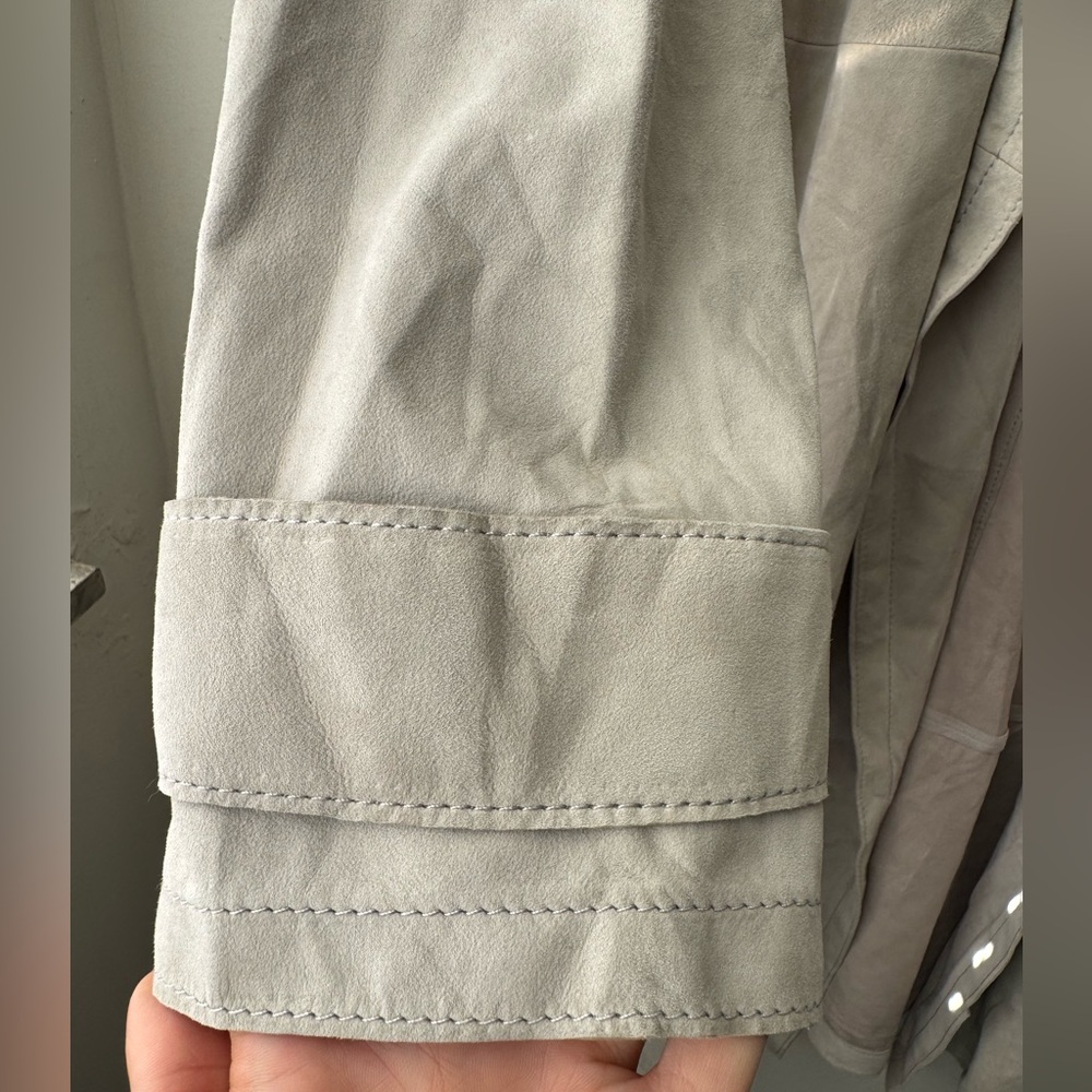 Hugo Boss, 100% Lamb, Leather Trench Coat - Picture 8 of 16